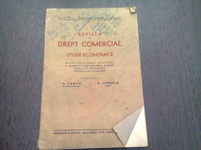 REVISTA DE DREPT COMERCIAL SI STUDII ECONOMICE NR.1/1936 foto