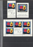 ROMANIA 1970 LP 744 LP 744 B LP 745 INUNDATIA II MIRO SERIE CU VINIETA + COALA MICA DE 5 TIMBRE SI O VINIETA + COLITA NEDANTELATA MNH