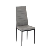 Scaun bucatarie Tino NOVA, gri-negru, metal, 96x50x41 cm,Inaltime sezut 45cm, Utilizat pentru bucatarie/living, Greutate suportata 130kg