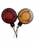 Lampa LED Gabarit/Oglinda Camion 12-24V, Semnalizare, Rosu/Galben, Prindere M10