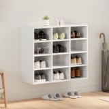 vidaXL Dulap pentru pantofi Alb 52.5 x 30 x 50 cm Lemn compozit