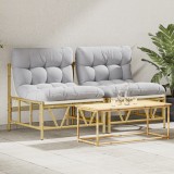 Gossi scaune relaxante 2 pcs cu perna 60x80x71 cm otel