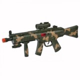 Mitralieră Jucărie, fără Brand, Model 55cm, Culoare Camo, Funcționare pe Baterie, Oem