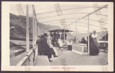 4339 - ADA-KALEH, ORSOVA, ship, Litho, Romania - old postcard - unused foto