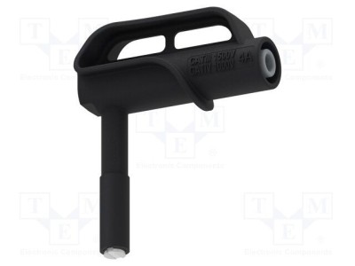 Adaptor 4A negru 4mm nichelat ELECTRO-PJP foto