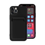 Husa protectie flippy cu suport card compatibila cu huawei p40 lite e negru