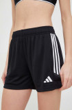 Cumpara ieftin Adidas Performance pantaloni scurți de antrenament Tiro 23 femei, culoarea negru, cu imprimeu, medium waist