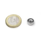 Magnet neodim oala &Oslash;10 mm, cu filet interior M3, putere 1,2 kg
