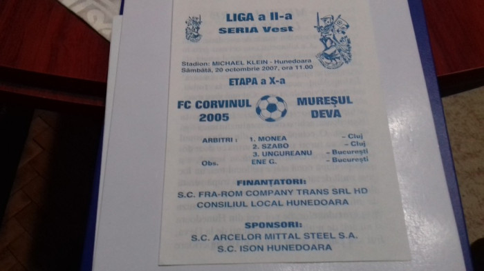 program Corvinul 2005 Hd. - Muresul Deva