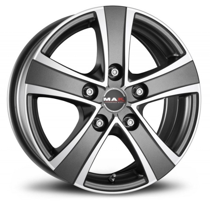 Jante RENAULT MASTER II (M1) 6.5J x 16 Inch 5X130 et50 - Mak Van 5 Ice Titan - pret / buc Jante RENAULT MASTER II (M1) 6.5J x 16 Inch 5X130 et50 - Mak Van 5 Ice Titan - pret / buc