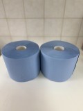 Cumpara ieftin Set 2 role hartie industriale albastre 3 straturi 500 portii,170M rola 34x22cm Mega Blue