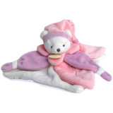 Doudou Gift Set Cuddle Cloth jucărie de adormit Pink Bear 1 buc