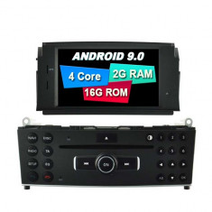 NAVIGATIE MERCEDES C CLASS W204 (2007 2011) ANDROID 9 QUADCORE 2GB RAM CU DVD 7 INCH foto