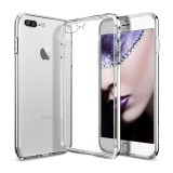 Husa iPhone 7 Plus Transparenta TPU 0.8mm, Protectie Socuri, Praf, Zgarieturi