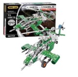 Set costructie metalic Elicopter, 360 piese, joc educativ STEM