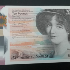 M1 - Bancnota foarte veche - Marea Britanie - Scotia - 10 lire sterline