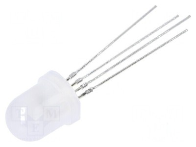 LED Programabil 8mm RGB 30&amp;deg; Convex cu 4 Termeni - Iluminare Personalizată foto