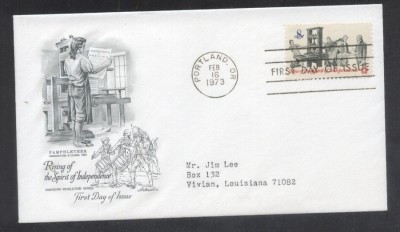 United States 1973 Spirit of independence FDC K.689 foto