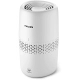 Umidificator de aer Philips seria 2000 HU2510/10, tehnologie NanoCloud, Culoare Alb, rezervor apa 2L
