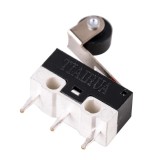 Microintrerupator Limitator cu Rola 13x20x6mm, Comutator Mini, 3 Pini COM/NO/NC, Plastic Negru/Alb