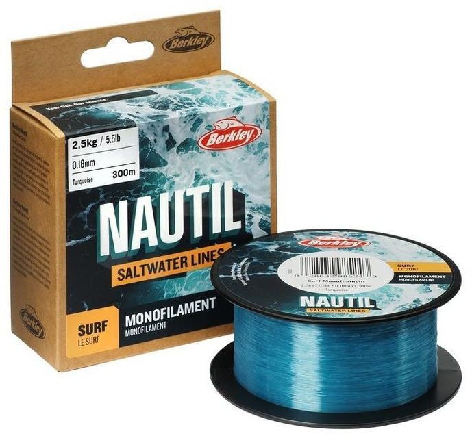 Fir Monofilament BERKLEY Nautil, Turquoise, 9.1kg, 0.20mm, 600m
