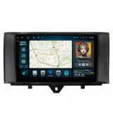 Navigatie 2K Smart Fortwo (2010-2015) 4GB RAM Android 13 Octacore Slot Sim 4G DSP GPS Wi-FI Carplay Android Auto USB Bluetooth Waze Touchscreen 9.5 In