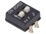 DIP-SWITCH 2 secțiuni ON-OFF 24VDC