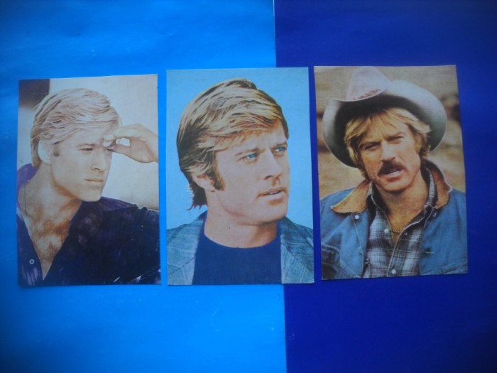 HOPCT LOT NR 1329 ROBERT REDFORD -ACTORI / ARTISTI-3 CARTI POSTALE-NECIRCULATE