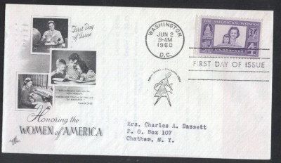 United States 1960 The American Woman FDC K.584 foto