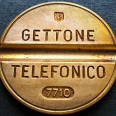 Moneda / Jeton Telefonic GETTONE TELEFONICO - ITALIA, anul 1977 * cod 2650