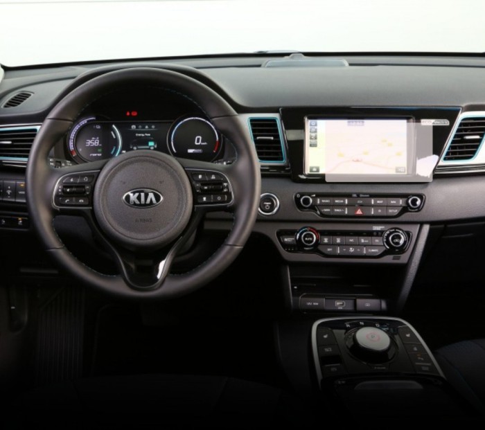 Folie Protectie Navigatie Kia e-Niro 2018+, Duragon, protectie Display Navigatie, silicon Transparent, Anti-zgarieturi, kit instalare