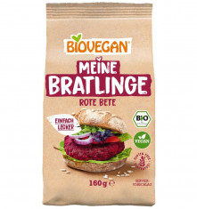 Mix bio pentru burger vegan cu sfecla rosie, 160g Biovegan foto