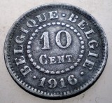 7.772 BELGIA WWI OCUPATIE GERMANA 10 CENTIMES 1916 BELGIQUE-BELGIE