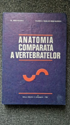 ANATOMIA COMPARATA A VERTEBRATELOR - Miscalencu foto