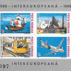 Romania 1988 - Colaborarea cultural-economica Bloc 1, Nestampilat, MNH - LP 1199