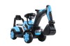 Mini excavator copii, model Kinderauto BJXZ216 cu incarcator manual, standard, culoare albastru