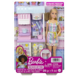 Barbie - set de joaca magazinul de inghetata, Mattel
