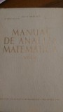 Manual de analiza matematica vol.1-2 N.Dinculeanu,M.Nicolescu,S.Marcus 1964