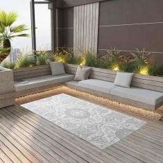 vidaXL Covor de exterior, ARAKIL gri deschis, 160x230 cm, PP