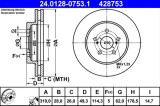 Disc frana ATE 24.0128-0753.1