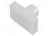Lentilă buton 16mm albă plastic EAO seria 51