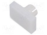 Lentilă buton 16mm albă plastic EAO seria 51