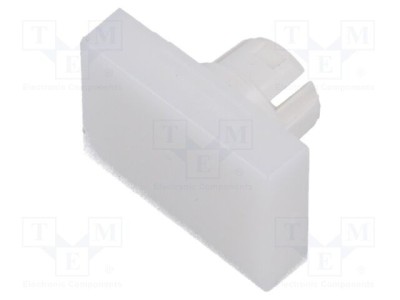 Lentilă buton 16mm albă plastic EAO seria 51 foto