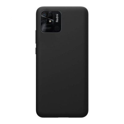 Husa compatibila cu xiaomi redmi 10c, matte efect, camera ultra safe, htpmag, black foto