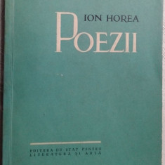 ION HOREA - POEZII (volum de debut, ESPLA 1956)