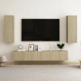 vidaXL Set dulapuri TV, stejar Sonoma, 5 piese, PAL