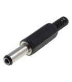 Mufa alimentare DC tata 5.5x 2.1 mm 14mm pe cablu PC-2.1/5.5-14, Oem