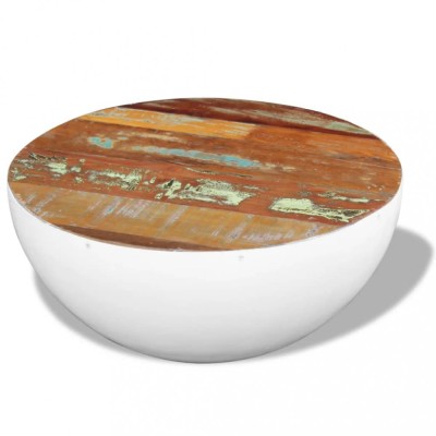 vidaXL Măsuță de cafea &amp;icirc;n formă de bol 60x60x30 cm lemn masiv reciclat foto