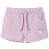 Pantaloni pentru copii cu șnur, lila combinat, 92 10969, vidaXL