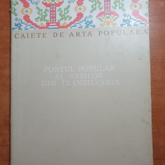 caiete de arta populara - portul popular al sasilor din transilvania-anul 1956